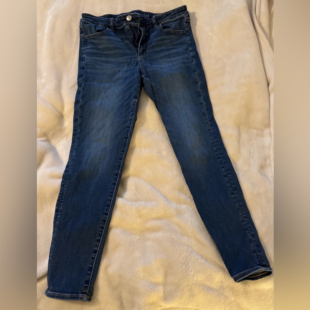 Dark Indigo Women's American Eagle Skinny Jeans